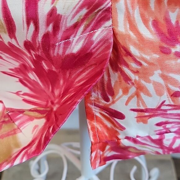 Unbranded Floral Sleeveless Dress - Pink and Orange Womens Size M/L - Picture 8 of 12